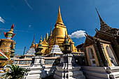 Bangkok Grand Palace,  Phra Si Rattana Chedi of the Wat Phra Keow (temple of the Emerald Buddha). 